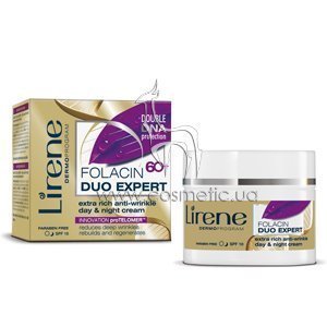 ���������� ����������������� ����-���������� ������ ������ Lirene Folacin 60+ Duo Expert Extra Rich Anti-Wrinkle Day & Night Cream SPF 10