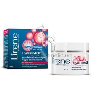 �������������� ���� �����-���������� Lirene Hyaluro Age Smoothing Hydra-Firming Cream SPF 6