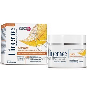 ����������� �������������� ���� ��� ����� � ����� ����� ���� Lirene Nourishing Smoothing Cream Dry and Very Dry Skin SPF 15