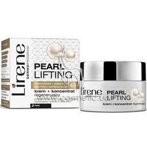 ������ ����������������� ����-���������� ��� ���� Lirene Pearl & Lifting 45+ Night Cream+Concentrate