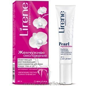 ����������� ����-��������� ��� ���� ������ ���� � ��� ���������� ���������� Lirene Pearl Rejuvenation Brightening Regenerating Cream-Corrector For Eyes And Lips Area
