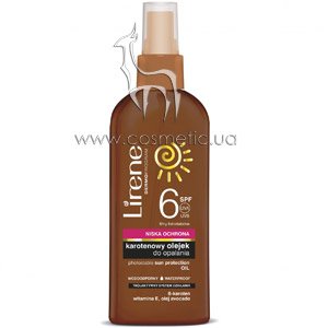 ����������� ����� ��� ������ � ����-��������� Lirene Sun Care Photostable Sun Protection Oil Waterproof SPF 6