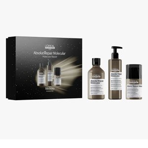 ����� ��� ������������� �������������� ��������� ������������ ����� ������� 300 �� + ��������� ��������� 250 �� + �����������  ����� 50 �� L'Oreal Professionnel Absolut Repair Molecular Trio Gift Set
