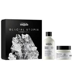 ����� ������� ������ ������������� ���������� � ������� (������� + �����) L'Oreal Professionnel Glacial Utopia Metal Detox Kit