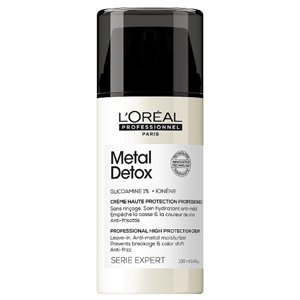 ����-���� ��� ���������� �������� ����� � �������������� ��������� ����� L'Oreal Professionnel Metal Detox Professional High Protection Cream
