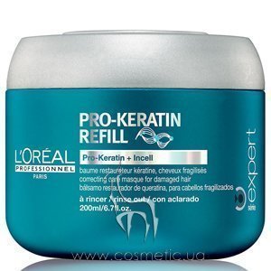 ���������� ����������� � ����������������� ����� � ��������� L'Oreal Professionnel Pro-Keratin Refill Masque