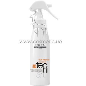 ����� ��� ������� � ��������� ���� ������� L'Oreal Professionnel Tecni.Art Curl Memory Up Spray
