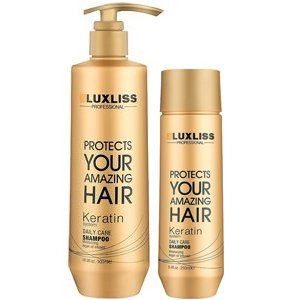 ���������� �������������� ������� � ��������� Luxliss Keratin Daily Care Shampoo
