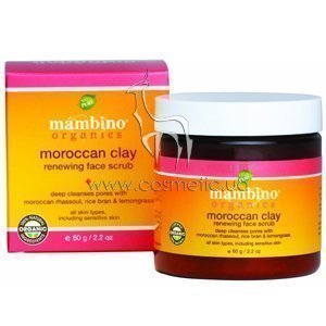 ����� ��� ���� ����������������� �� ������ ������������ ����� Mambino Organics Moroccan Clay Renewing Face Scrub