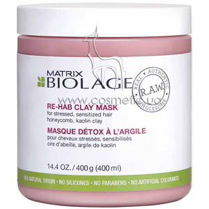 ����� � ������ ��� �������������� ������������ ����� Matrix Biolage RAW Re-Hab Clay Mask