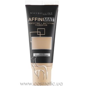 ���������� ��������� ���� ��� ������ � ��������������� ���� Maybelline New York Affinimat Foundation SPF 17