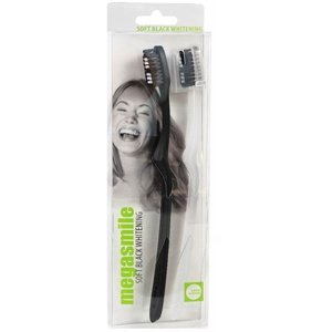 ����� ������ ����� ����� ���� ��������� (2��) Megasmile Soft Black Whitening Toothbrush