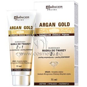 ������-����� 2 � 1 �������������� Mincer Pharma Argan Gold 2 in 1 Peeling Face Mask