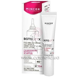 ���� � �������� �������� ��� ����� � ������ ��� Mincer Pharma Botolift X Lift Effect Eye & Lip Cream �704