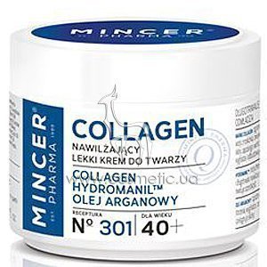 ������ ����������� ���� ��� ���� � ��������� ������ 40+ Mincer Pharma Collagen Light Moisturizing Face Cream �301