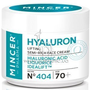 �������-���� ��� ���� �������� � �������-�������� 70+ Mincer Pharma Hyaluron Liquorice Lifting Face Cream �404