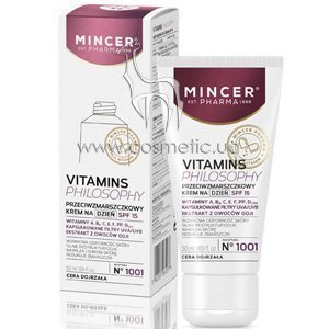������� ���� ��� ���� ������ ������ Mincer Pharma Vitamins Philosophy Anti-Wrinkle Day Cream SPF 15 �1001