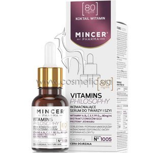 ����������� ��������� ������ ������ ��� ���� � ��� Mincer Pharma Vitamins Philosophy Anti-Wrinkle Face & Neck Serum �1005