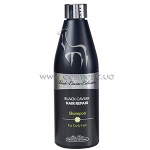 ����������������� ������� ��� �������� ����� � ���������� ������ ���� Mon Platin Black Caviar Hair Repair Shampoo