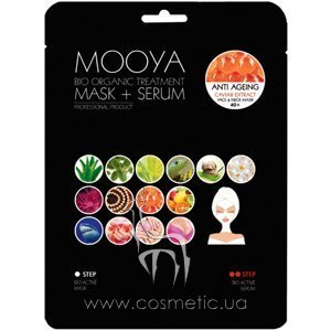 �������������� ����� + ��������� ��� ���� � ���������� ���� 40+ MOOYA Bio Organic Treatment Anti-Ageing Caviar Extract Face Mask + Serum
