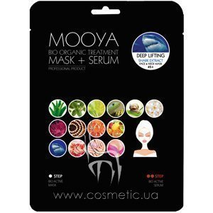�������-����� + ��������� ��� ���� � ������� ���������� 50+ MOOYA Bio Organic Treatment Deep Lifting Shark Extract Face Mask + Serum