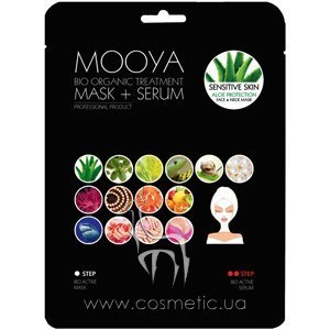 ������������� ����� + ��������� � ���� ��� �������������� ���� MOOYA Bio Organic Treatment Sensitive Skin Protection Aloe Face Mask + Serum