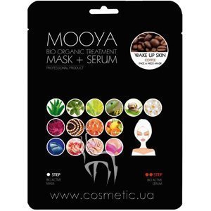 ������������� ����� + ��������� ��� ���� � ���������� ���� MOOYA Bio Organic Treatment Wake Up Skin Coffee Face Mask + Serum