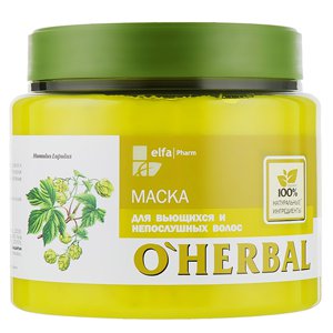 ����� ��� ����������� � �������� ����� � ���������� ����� ����� O'Herbal Mask For Curly And Unruly Hair