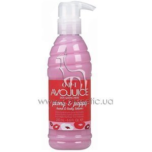 Увлажняющий лосьон для тела и рук «Пион и Мак» OPI Avojuice Skin Quenchers Peony & Poppy