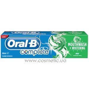 ������������ ������ ����� � �������� ���������� �������������� Oral-B Complete Mouthwash & Whitening Toothpaste
