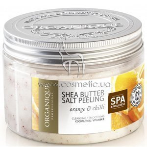 ������� ������ ��������� � ���� Organique Cleansing Ritual Shea Butter Salt Peeling Orange & Chilli