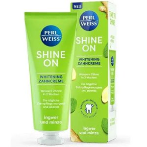������������ ������ ����� � ������� � ����� Perlweiss Shine On Whitening Zahncreme Ingwer & Minze