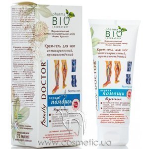 ����-���� ��� ��� ��������������, �������������� Pharma Bio Laboratory Foot Gel Cream Against Varicose