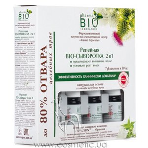 �������� ��������� 2 � 1 �� ��������� ����� Pharma Bio Laboratory Hair Loss Burdock Serum