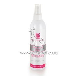 ����� ��� ���� � �������� ������������� c ������� ������ ���� Piel Cosmetics Silver Body Spray Microlifting