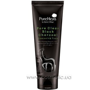 ����� � ������ ����� ��� �������� ��� �� ����������� PureHeal's Pore Clear Black Charcoal Cleansing Foam