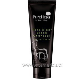 �����-������ � ������ ����� ��� �������� ��� �� ����������� PureHeal's Pore Clear Black Charcoal Peel-off Pack