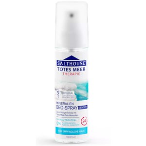 ����������-����� � ���������� �������� ���� ��� �������������� ���� Salthouse Totes Meer Therapie Mineralien Sensitiv 24h Deo Spray