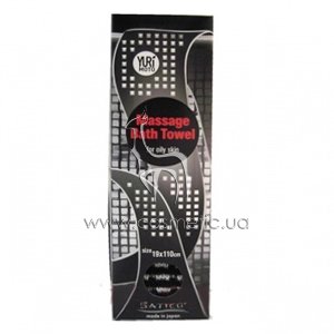 ������� ��������� (������-�������) Satico Yuri Moto Massage Bath Towel For Oily Skin 19x110