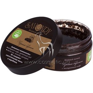 ������� ������ �׸���� ������ � ���������� ���� Savonry Honey Peeling Black Velvet