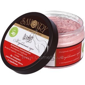 �������� ����� ����������� ���� � �������� �������� Savonry Sugar Scrub Strawberry Mousse