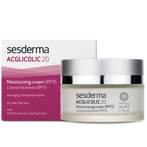 �������� ����������� ���� ��� ����� ���� � �������������� �������� SesDerma Acglicolic 20 Moisturizing Cream SPF15