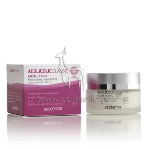 �������� ����������� ���� � ������������� �������� SesDerma Laboratories Acglicolic Classic Moisturizing Cream SPF 15