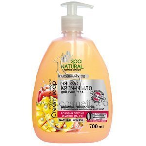 ������ ����-���� �������� ������ � ����� ����� SPA Natural Soft Cream Soap Pink Peach & Mango Oil