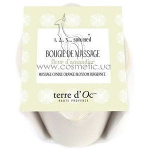 Массажная свеча для тела «Цветок Миндаля» Terre d'Oc 1.2..3...sommeil Bougie de Massage Fleur d'Amandier