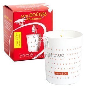 ����� ������������� �������� �������� Terre d'Oc Aromatic Candle Gouters d'Automne