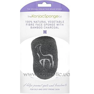 �����-����� � ���������� ����� The Konjac Sponge Co Premium Face Mouse Bamboo Charcoal