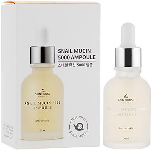 ������������� ��������� ��������� � ������� ������ � ���������� The Skin House Snail Mucin 5000 Ampoule