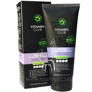 ����� ��� ������������ ����� � ��������� ��������� � ���������� ��������� VitaminClub Hair Mask with Keratin