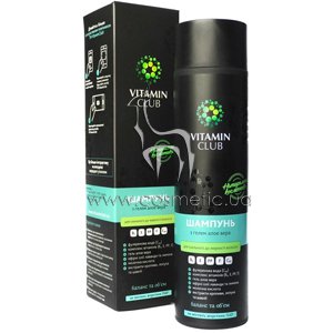 ������� ��� �������� � �������� ����� � ����� ���� ���� VitaminClub Shampoo with Aloe Vera Gel